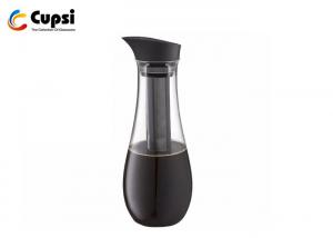 Wholesale 1.5L Airtight Borosilicate Glass Cold Brew Coffee Maker , Removable Filter Cold Brew Coffee Container from china suppliers