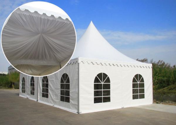 Rain proof Bline Tent Alpain Commerical Party Tent With Roof Rain gutters 100