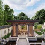 New Chinese Style Aluminum Alloy Garden Pavilion Arbor Kiosk Modern Take On