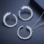 Fashion Wedding Bridal Jewelry Sets Crystal Antique Bronze Jewelry Set Necklace