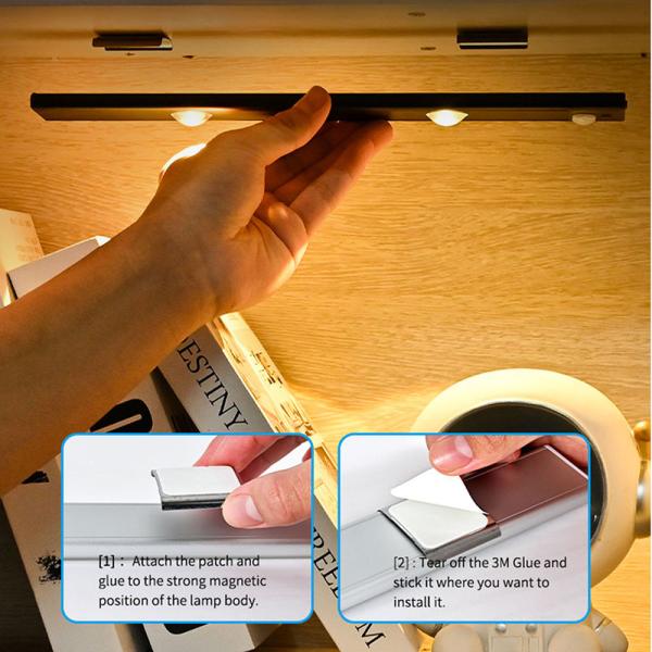 3 Colors Wardrobe Induction Night Light 6000K CE Under Cabinet Lighting