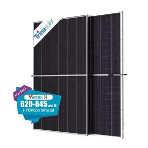 Wholesale Trina Bifacial Double Glass Photovoltaic Solar Panel 620-645W The Home Solar Solution from china suppliers