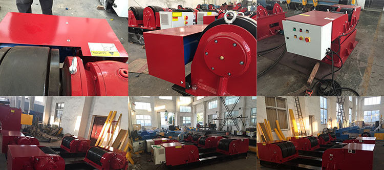 Bolt Adjustment 100 T Conventional Pipe Welding Rollers For Tank Auto Welding