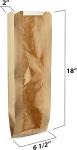 Paper Bread Bags - Kraft Brown Bakery Bags With Window Breathable Bread bags for