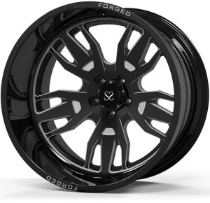 Wholesale Customized 20X10 and 20x12 ET -19 -44 Gloss Black Machined Customized 4x4 Wheels/4x4 Off Road Rims from china suppliers