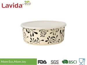 Wholesale Disposable Bamboo Fiber Storage Box , Decal Printing Takeaway Food Containers from china suppliers