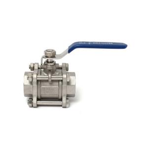 Wholesale 3PC Screwed Strainless Steel Ball Valve with Thread Connection Straight Through Type from china suppliers
