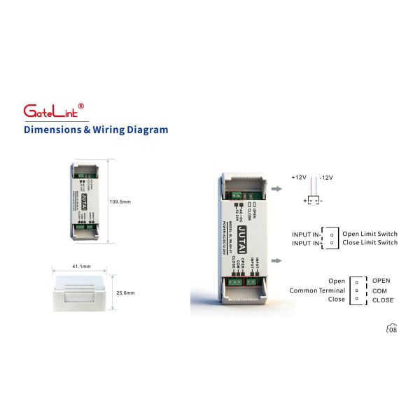 Smart WiFi Gate Control Solution 4-Relay Controller -30~80°C Wide Temp WiFi/BLE MQTT OTA Device Group Management for Multi-Scenario Access Control