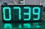 Outdoor Media Photo 12 Inch LED Time Temperature Panel Advertising Led Gas