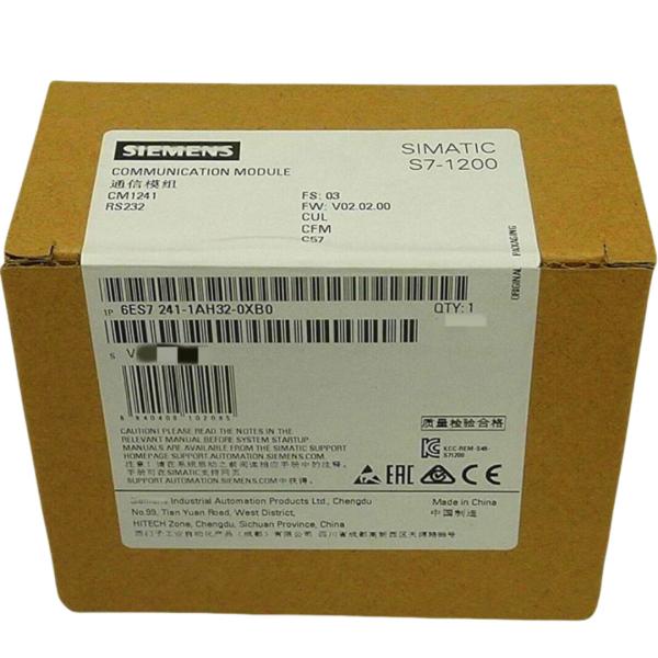 SIEMENS 6ES7241-1AH32-0XB0 SIMATIC S7-1200, COMMUNICATION MODULE CM 1241, RS232,