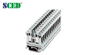 Wholesale Double Deck Terminal Blocks Din Rail 65A , 10.2mm Wiring Block Connectors from china suppliers