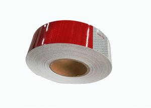 Wholesale Red And White Retro Adhesive Reflective Tape For Vehicles , Reflective Marking Tape from china suppliers