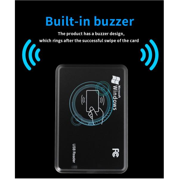 IC Card Reader High Quality Hot Selling Contactless RFID 13.56Mhz No Drive Required USB Desktop Smart MF
