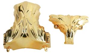 Wholesale Dark Gold Plastic Coffin Corner 1# DG Model No. For Metal Casket Handle from china suppliers