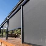 Outdoor Waterproof Zip Track Blinds Patio Roll Up Shade Window Roller Blinds