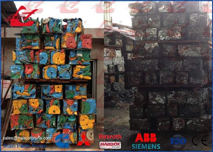 200 Ton Full Automatic Hydrauilc Metal Scrap Baling Machine With Feeding Hopper