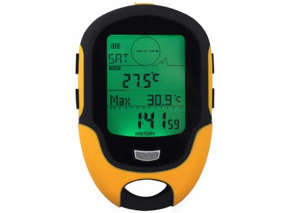 FR500 Waterproof Digital Compass Altimeter LCD Digital Barometer Hygrometer