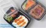 Food Grade Plastic Sushi Tray Set Full Printed Sushi Trays With Lids Customize