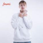 Thick Mens Activewear Tops Pullover 100% Pima Cotton Hoodie With Drawstrings