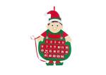 66*41 Cm Felt Christmas Decorations Christmas Pattern Advent Calendar With 24