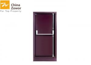 China Single Swing Gal. Steel 1 Hour Rated Steel Insulated Fire Exterior Doors With Panic Bar on sale