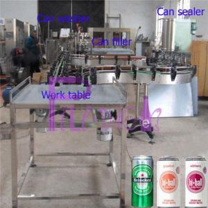 Wholesale Soft Drink Aluminum Can Filler Machine , Commercial Can Sealing Equipment from china suppliers