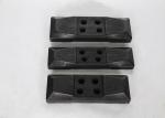 Black Rubber Pads For Steel Tracks 450mm Length Protecting Hard Surfaces