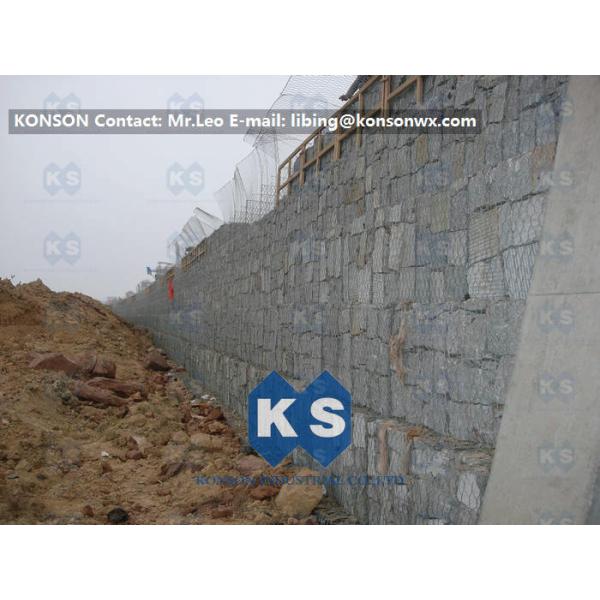 Heavy Zinc 1mm Hexagonal PVC Coated Wire Mesh Gabion Cages Fence