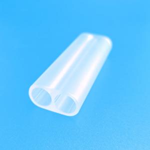 Wholesale Frosted Quartz Glass Tubes Double Hole Cerium Doped Quartz Flow Tubes from china suppliers