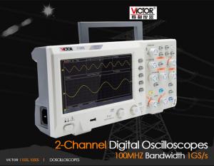 China Ultra Thin 100mhz Digital Oscilloscope 2 Channel Full Bandwidth Storage on sale