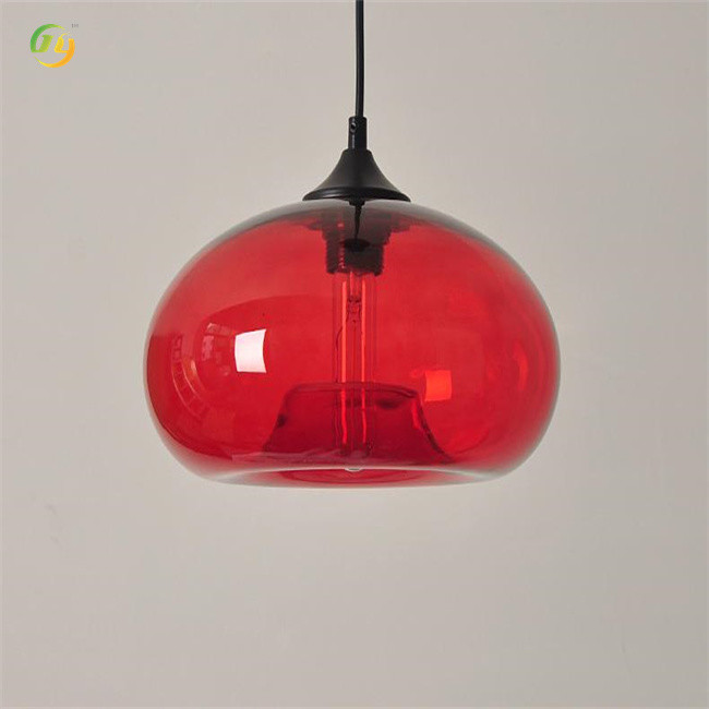 JYLIGHTING Single Head Modern Light Luxury Creative Designer Glass Pendant Light with Customized Color Finish