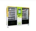 Cooked Food Meal Vending Machine With NAYAX Card Reader To Sell Snack Ice Cream