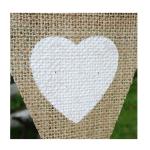 Triangle Natural Jute 17x13cm Decoration Flag Line