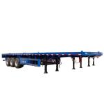 High Quality 4-Axle Flatbed Shipping Container Semi Trailer with Nice Twistlocks