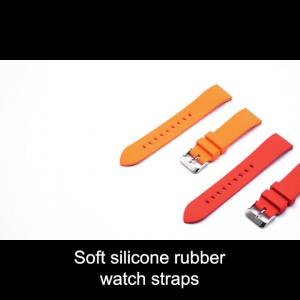 China ROHS Quick Release 20mm Silicone Rubber Smart Watch Strap on sale