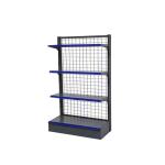 Euro style supermarket gondola shelves grid shelf retail store shelving