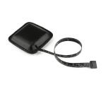 Mini Black Dual-Sided Luxurious Genuine Leather Elastic Apparel Measuring Tape