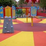Environmental Playground Wetpouring Surface Chips Epdm Rubber Granules Red Color