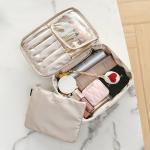 Large Capacity Pure Color Polyester Cosmetic Bag