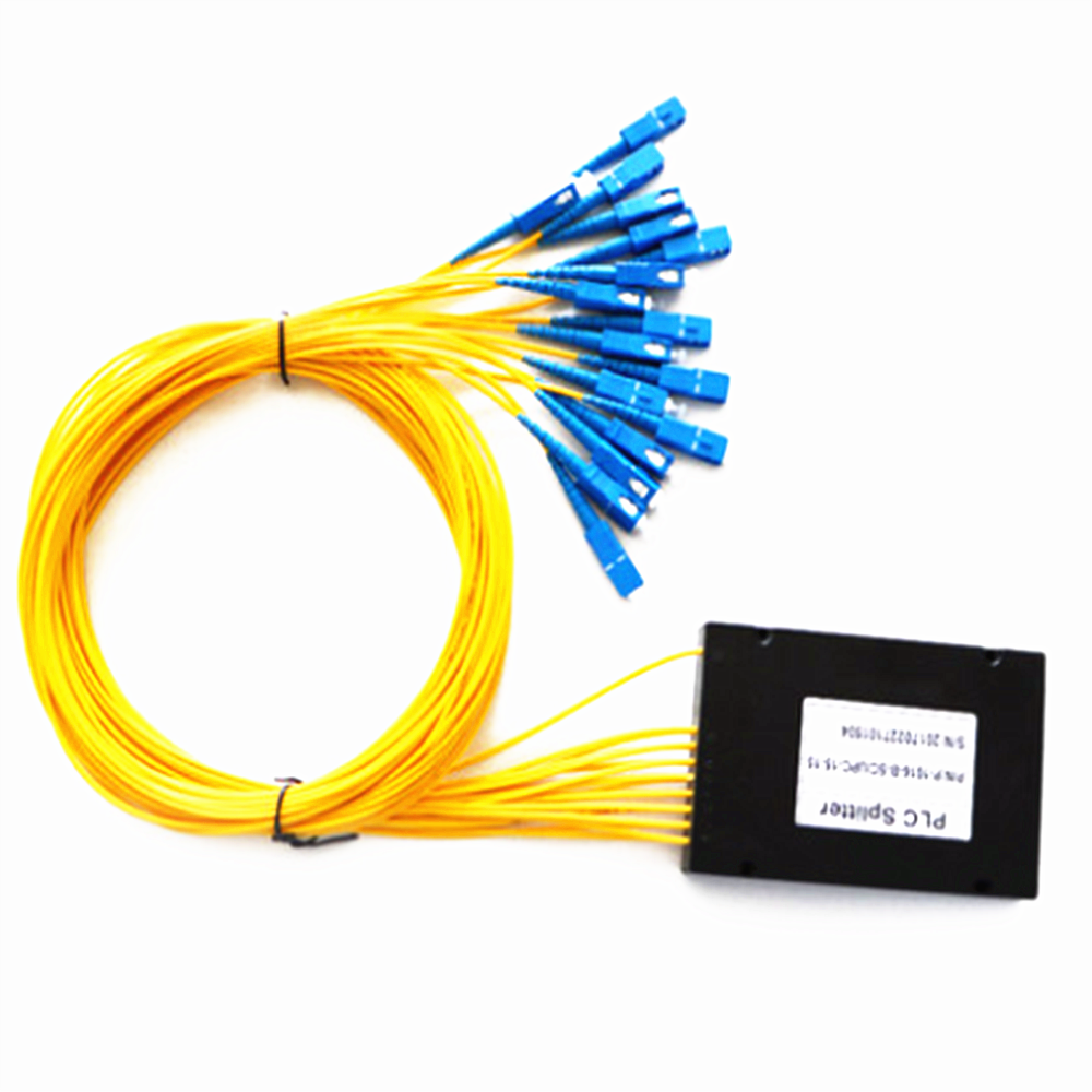 4 8 16 Steel pipe type plc splitter and 1 32 plc splitter with sc upc connector