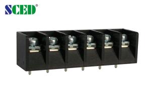 Wholesale Right Angle Barrier Type Terminal Block Brass PBT 7.62mm 300v 15A from china suppliers
