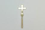 Casket Lid Decoration Coffin Screws Cross Design With Gold Plating Color