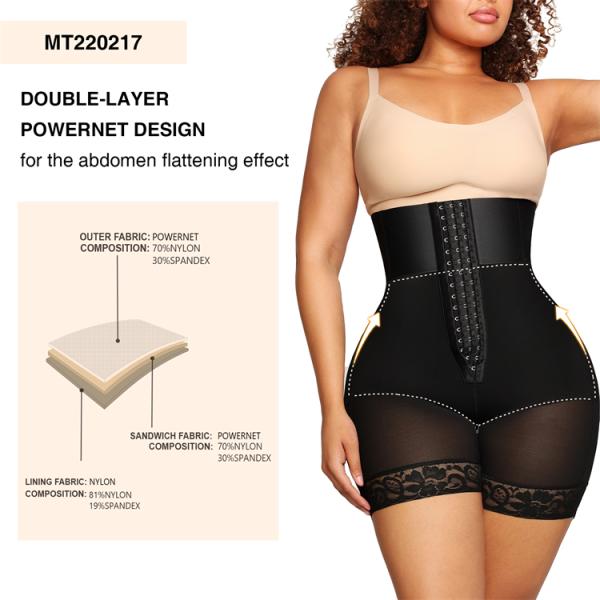 Hexin High Waist Trainer BBL Quick Dry Slimming Tummy Control Panties for Adults