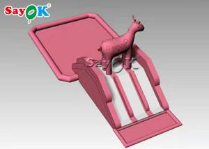 Wholesale blow up slip n slide For Kids Custom Pink Recyclable 0.55mm Inflatable Pool Water Slide from china suppliers