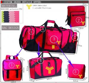 Wholesale 600D polyester foldable travel bag 3 sets traveling luggage Travel Bag Sets from china suppliers