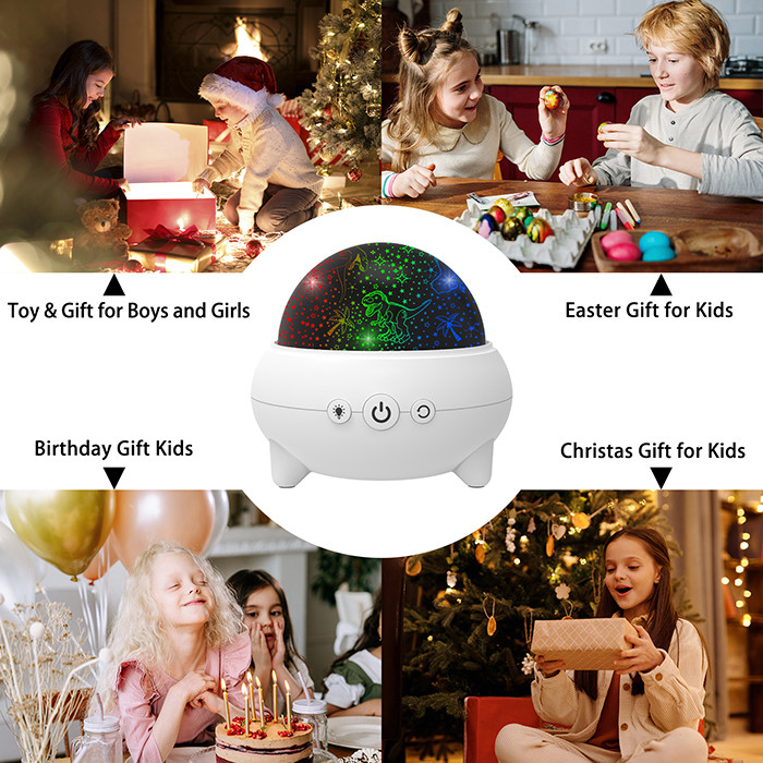 Rotatable Toddlers Starry Sky Projector , Multifunctional Starry Night Lamp