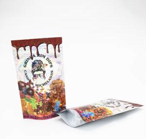 Wholesale Factory Custom Printed Sugar Food Packaging Plastic Packaging Aluminum Foil Mylar Stand Up Pouch Bag Die Cut Mylar Bag from china suppliers