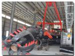 600 mm 1050 cbm/h Hydraulic Dredge Equipment with Anchor Boom and Spud Carriage