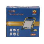 Metal Case LED Rechargeable Portable Work Light 100W 1500lm Yellow Color