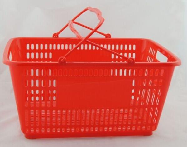 Flexible Plastic Shopping Hand Baskets / Reusable Grocery Shopping Baskets With